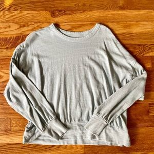 LOFT outlet relaxed fit aqua lounge shirt